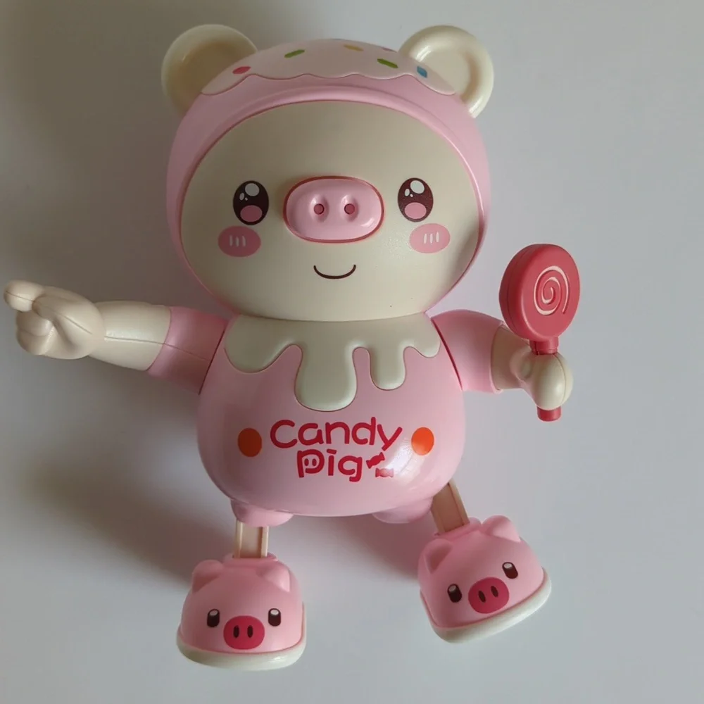 Candy Pig dancing singing lights and music playing toy fun pig baby kids